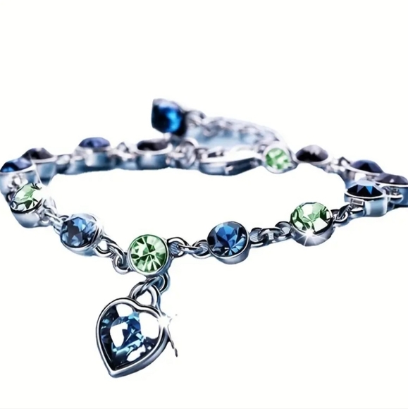 Heart of Ocean Crystal Bracelet - Picture 4 of 6